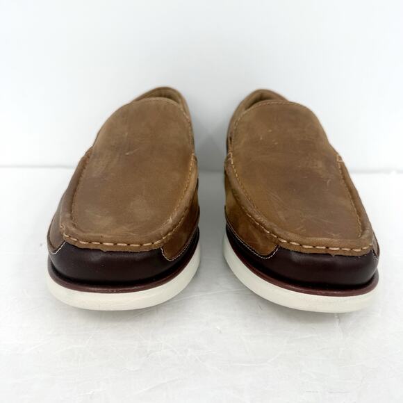 Florsheim Mens Tropics Moc Toe Venetian Loafers US 10.5 Wide Brown Leather NWOB main image 5